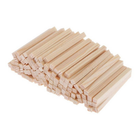Palitos de Madera para Paleta 250 grs Cuadrados