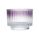 Frasco Porta Vela Rayas Morado 9.2x7cm 230 ml