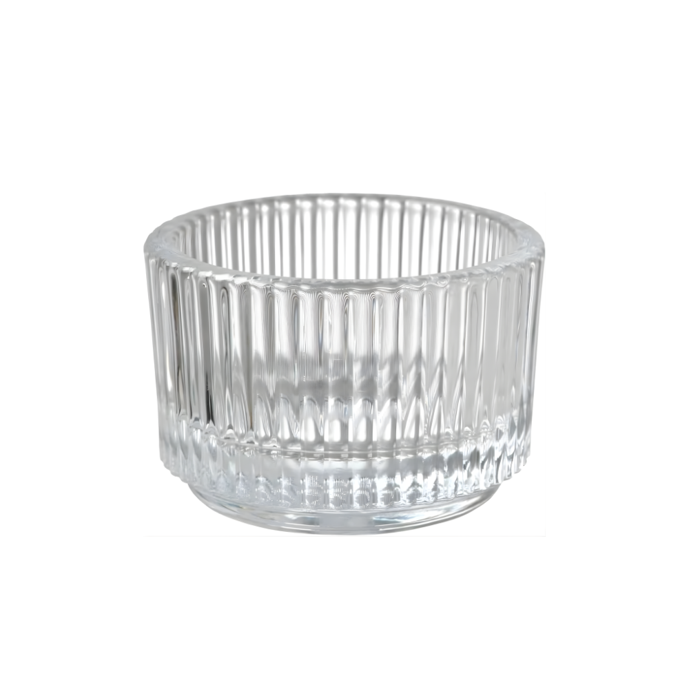 Frasco Cristal de Rayas 36 ml Portavelas