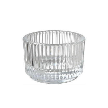 Frasco Cristal de Rayas 36 ml Portavelas