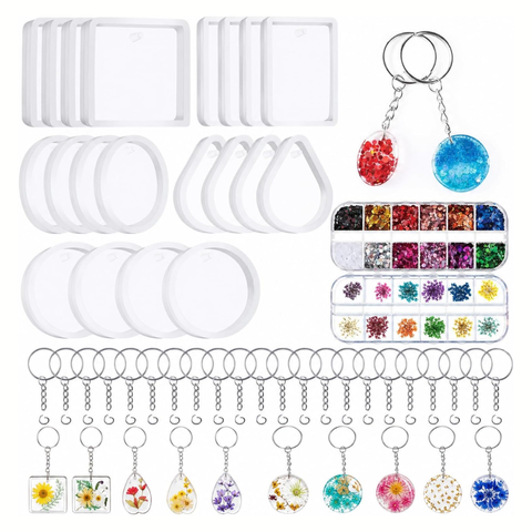 Set Llaveros para Resina.