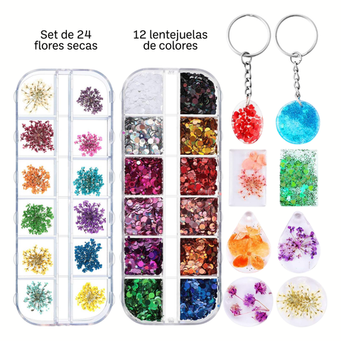 Set Llaveros para Resina.