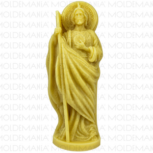 Molde de San Judas Tadeo 3D Molde de Silicón para Vela