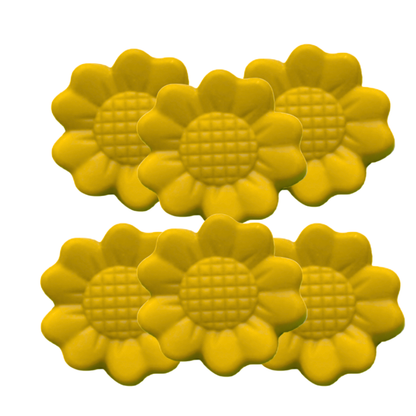 Set de 6 Moldes florecitas Individuales de Girasol