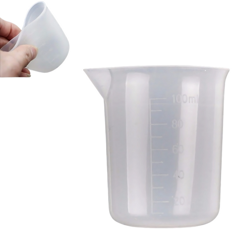 Vaso Medidor de Silicón 100ml para Manualidades