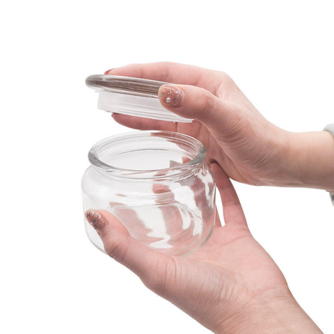 Tarro de Vidrio sellado con tapa de cristal 350 ml.