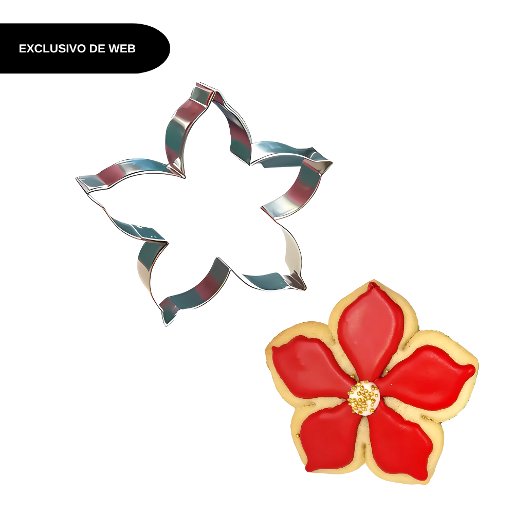 Cortador de galletas Flor Noche Buena