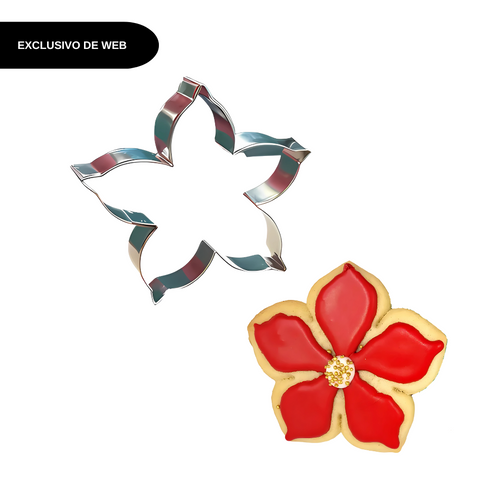 Cortador de galletas Flor Noche Buena
