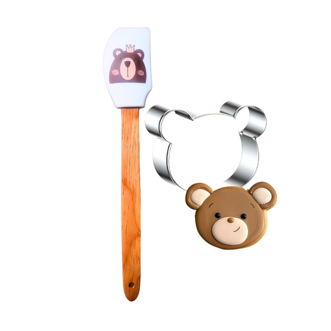 Espátula Con Cortador Oso