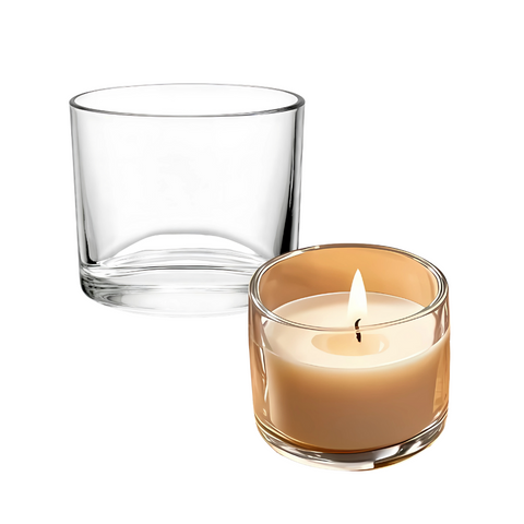 Frascos de Vidrio sin Tapa para Velas, Manualidades y Almacenamiento