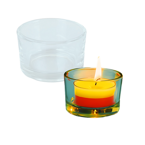 Frascos de Vidrio sin Tapa para Velas, Manualidades y Almacenamiento