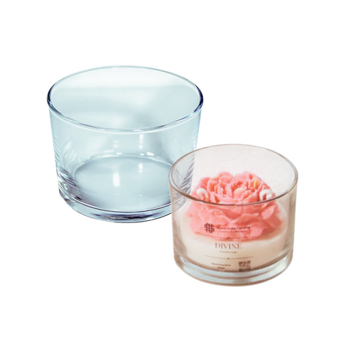 Frascos de Vidrio sin Tapa para Velas, Manualidades y Almacenamiento