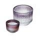 Frasco Porta Vela Rayas Morado 92x7cm 230 ml