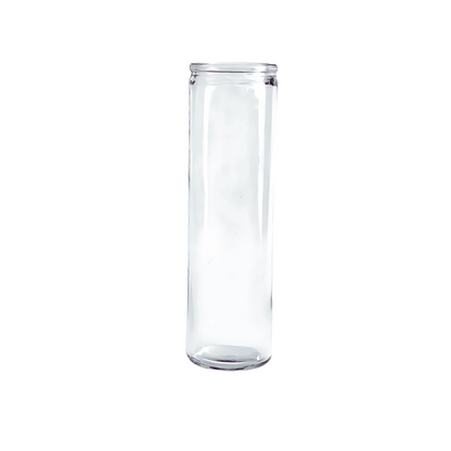 Vaso para Veladora Alto y Liso 6x20 cm