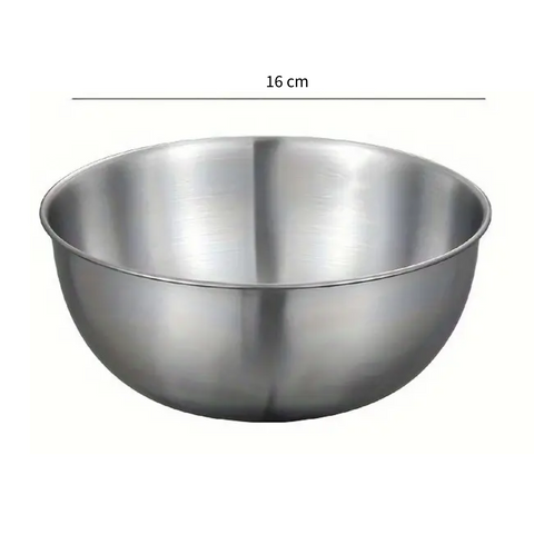 Tazón de Acero Inoxidable Bowl Mezclador 16 cm