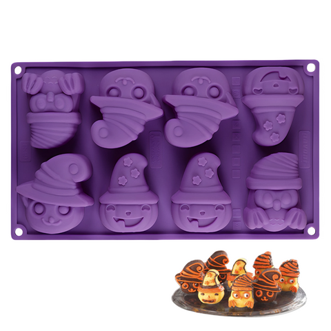 Molde Halloween Gatos y Calabazas