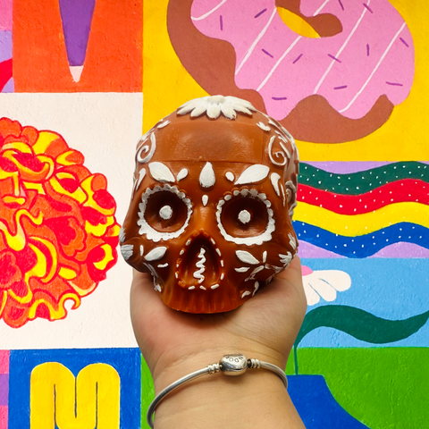 Molde Calavera de Azúcar Grande 3D