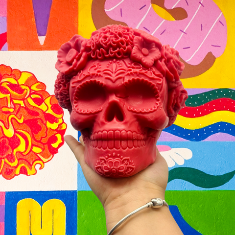 Molde Catrina Calavera Jumbo 3D
