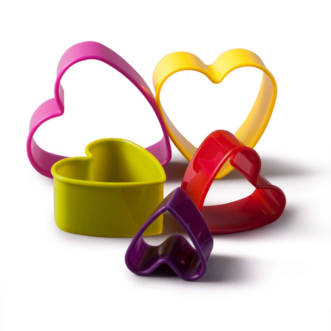 Set Cortadores de Galletas 5 Corazones en Caja