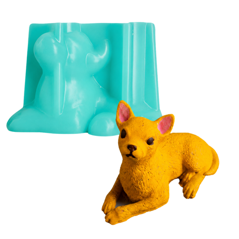 Molde Perro Chihuahua 3D Vela