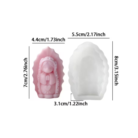 Molde Virgencita Oración 3D