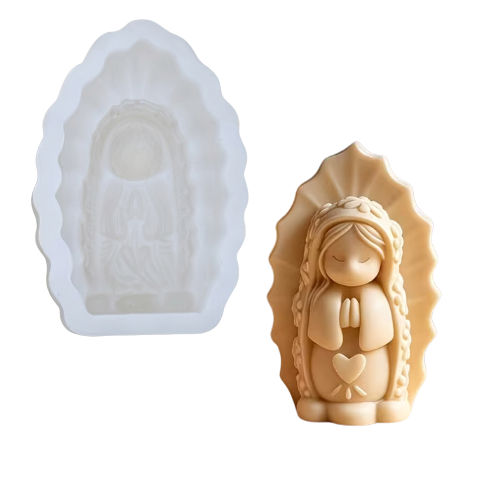 Molde Virgencita Oración 3D