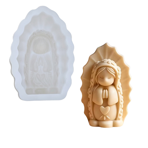 Molde Virgencita Oración 3D