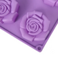 Molde Repostería 6 Rosas Abiertas
