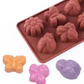 Molde de Mariposa y Catarina con Flores 6 Cavidades