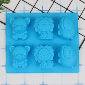 Molde 6 Animalitos Jabonero Molde de Silicón