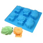 Molde 6 Animalitos Jabonero Molde de Silicón
