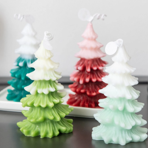 Molde Arbolito Navideño Delgado 3D