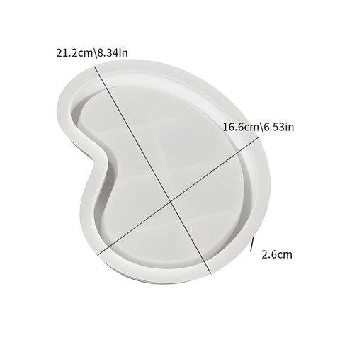 Molde Bandeja Resina Irregular