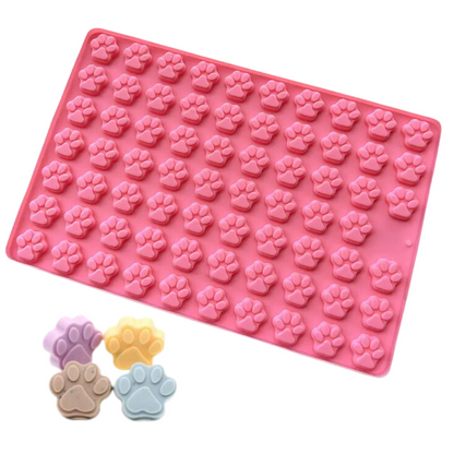 Molde de Silicón Mini Huellitas Figuras para Gomitas