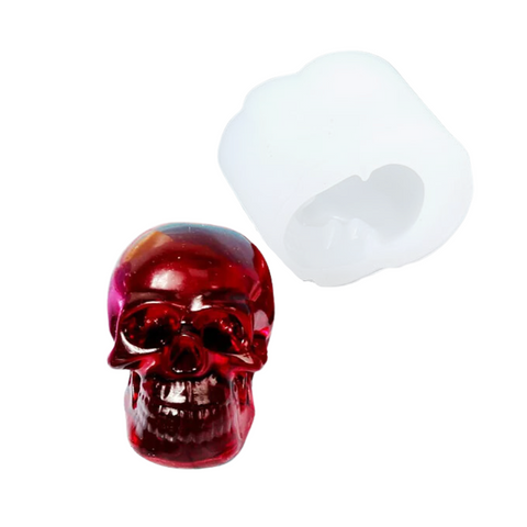 Molde Mini Calavera 3D para Velas
