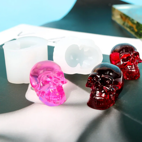 Molde Mini Calavera 3D para Velas