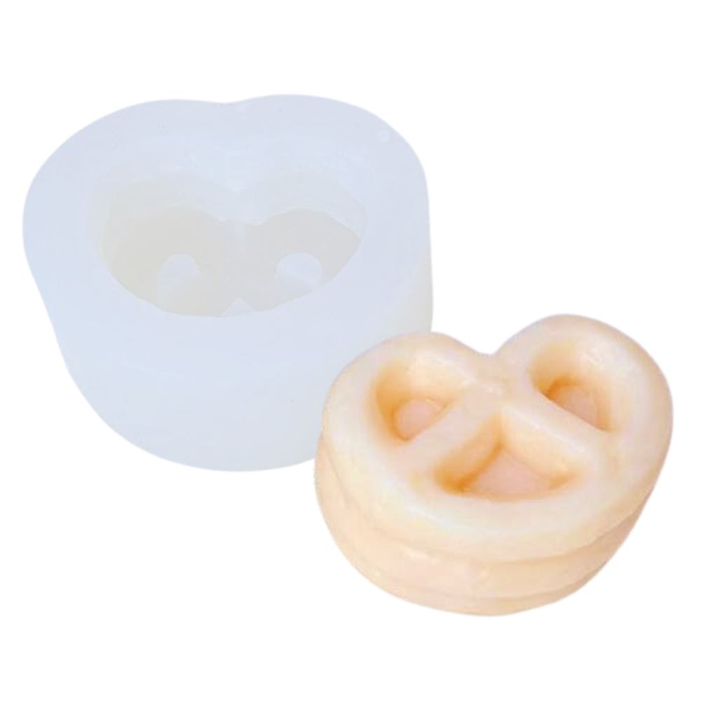 Molde de Galleta Orejita 3D para Fondant, Molde de Silicón para Vela