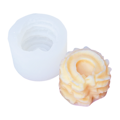 Molde de Galleta Pastiseta 3D para Fondant, Molde de Silicón para Vela