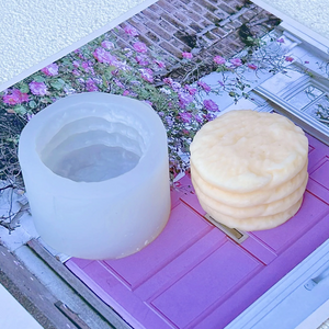 Molde de Galleta Polvorones 3D para Fondant, Vela de Silicón