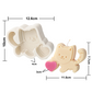 Molde de Silicón Gatito Juguetón Corazón 2D