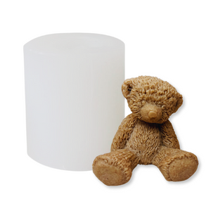 Molde de Silicón Osito de Peluche Sentado Chico