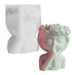 Molde para Maceta y Florero Niña En Silencio Molde de Silicón