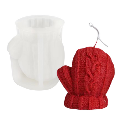 Molde de Guante Navideño 3D