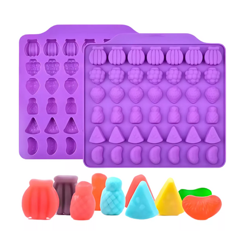 Molde de Silicón Mini Frutas para Gomitas