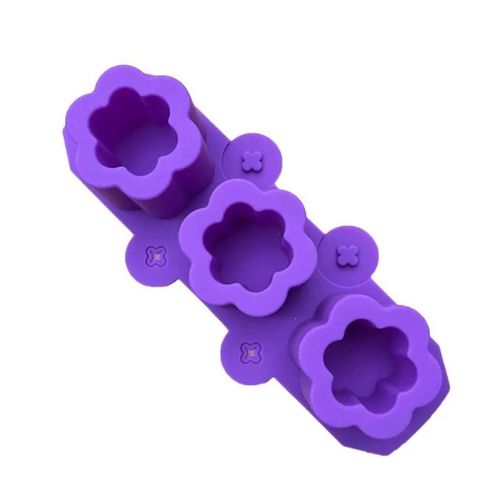 Molde Silicón con 3 Macetas de Flor