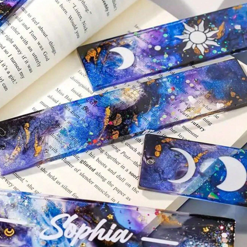 Molde 5 Separadores de Libro para Resina Molde de Silicón