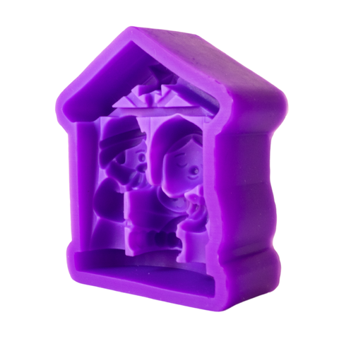 Molde Choza Nacimiento Natividad 2D