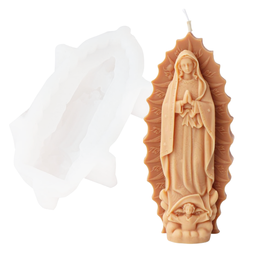 Molde de Silicón Virgen María Guadalupe 3D