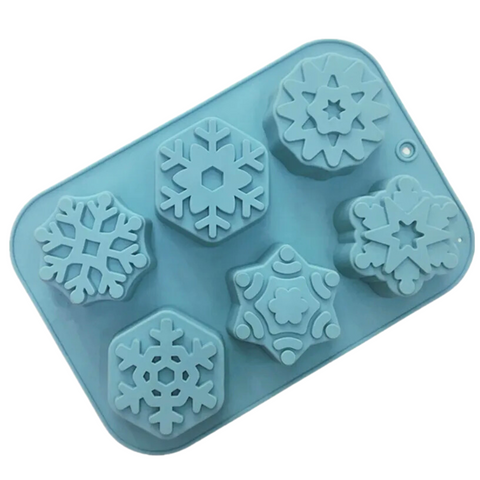 Molde 6 Copos de Nieve