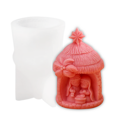Molde Choza Nacimiento Navideño
